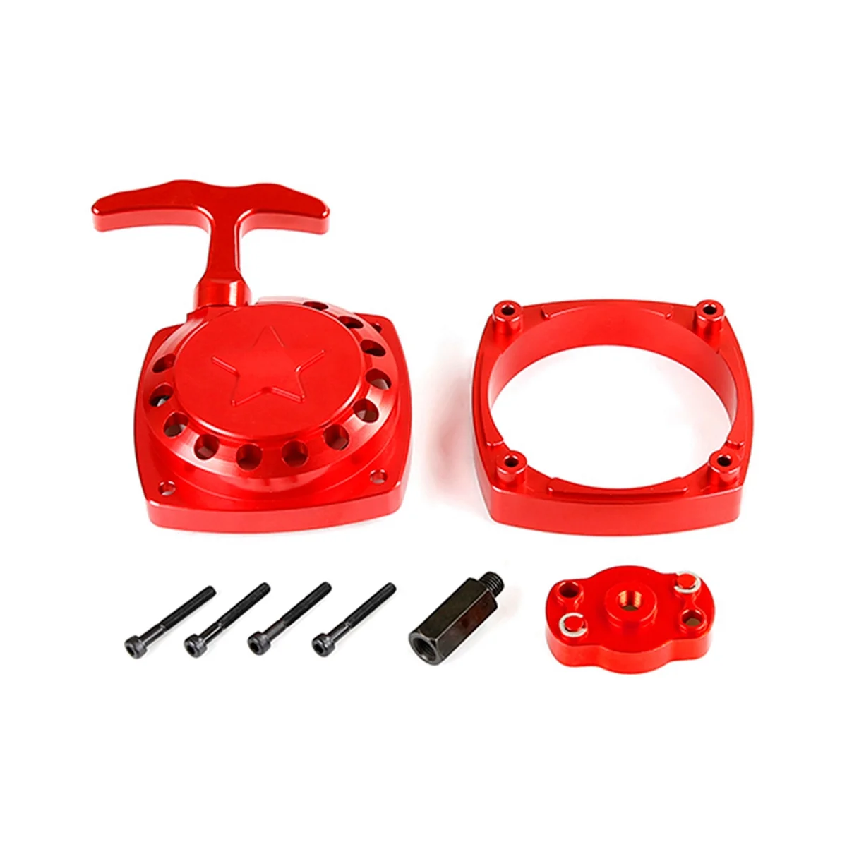 

For 1/5 ROVAN KM BAJA 5IVE T,Easy Pull Flywheel Machining-Free Turbine,Red