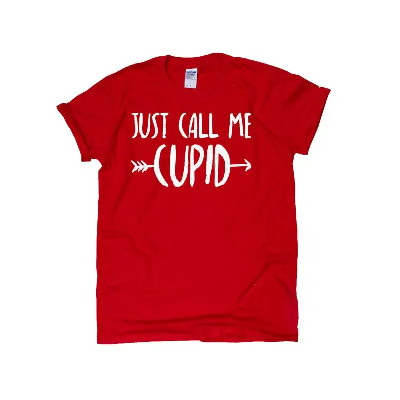 

Just Call Me Cupid Valentine'S Day T Shirt For Women Funny Cute Present