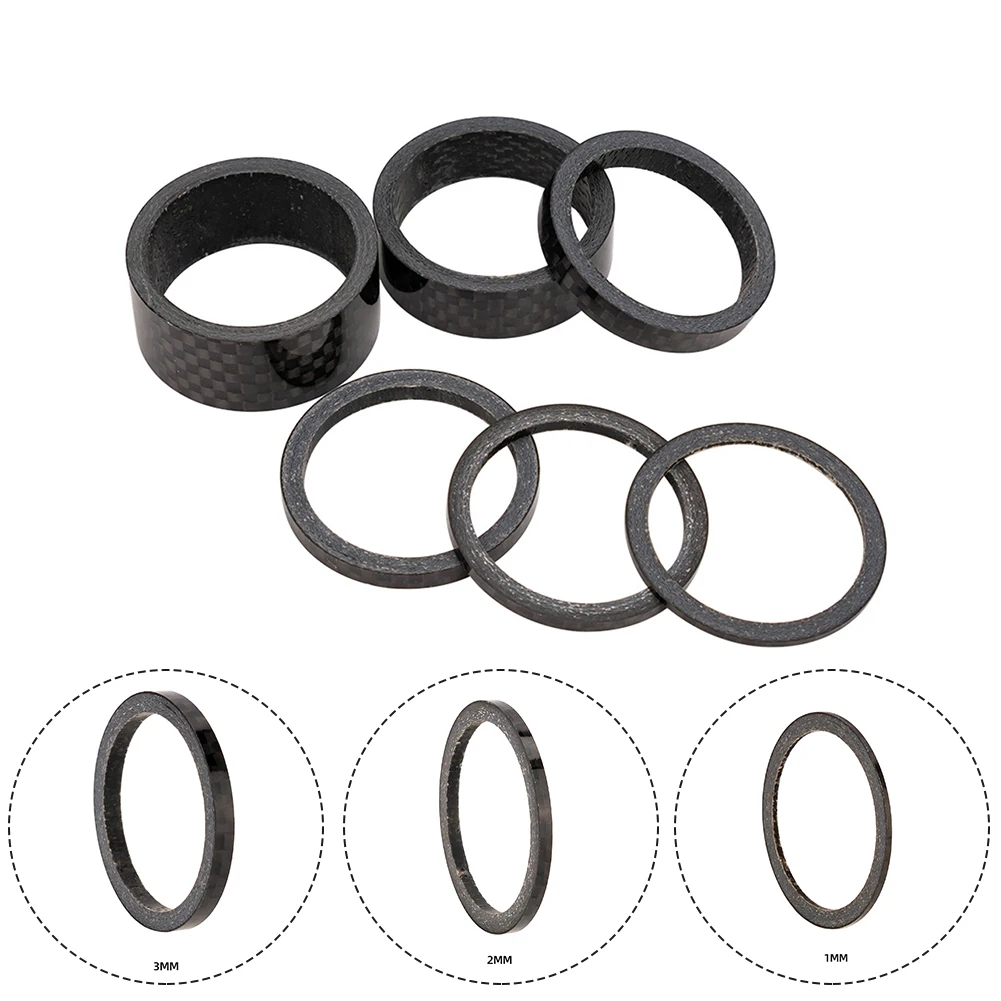 غسالة فاصل الدراجة الجبلية 1 قطعة ألياف الكربون القماش 1/2/3/5/10/15 مللي متر اكسسوارات ألياف الكربون سماعة العلامة التجارية الجديدة