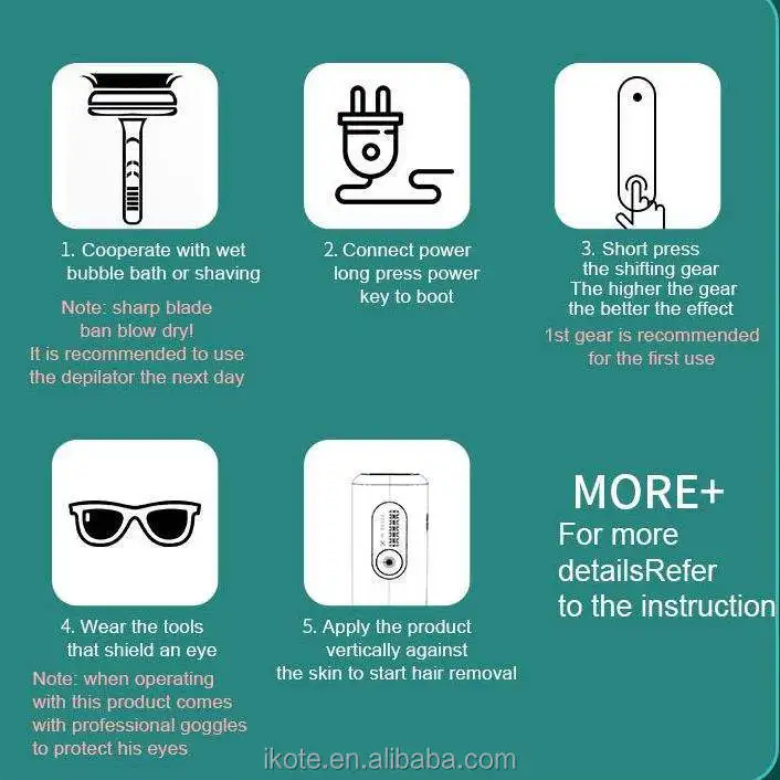 آلة إزالة الشعر بالليزر Ipl المحمولة عالية الجودة، آلة إزالة الشعر بالليزر لتبريد الثلج والياقوت في آلة إزالة الشعر المنزلية