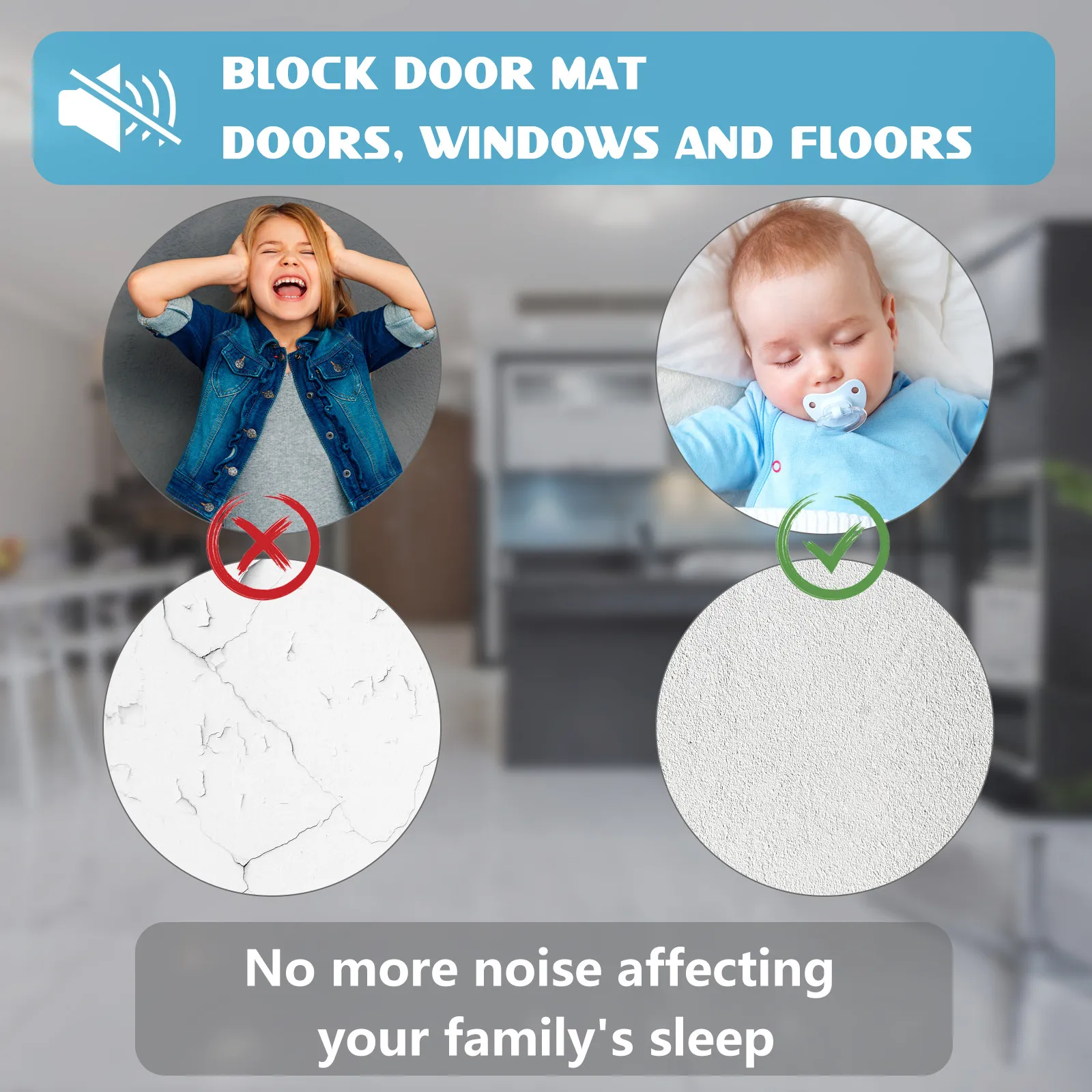 

5pcs Door Handle Bumper Wall Protector Self-Adhesive No Drill Impact Absorption For Home Door Knob Stopper Wall Protector Pad