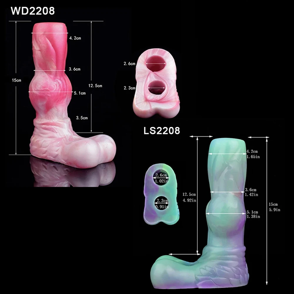 YOCY جوفاء القضيب كم سيليكون عقدة كبيرة غطاء الديك تأخير القذف الجنس لعب للكبار الرجال ديك توسيع مثير متجر #2