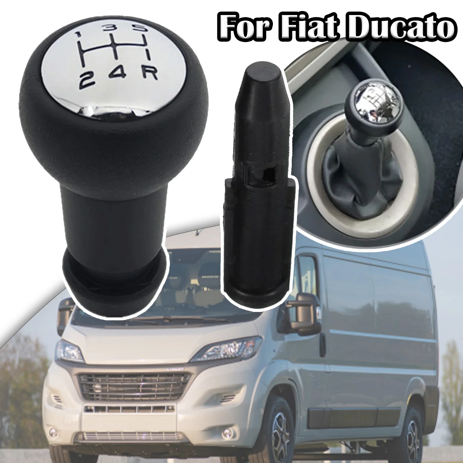 

5 Speed Gear Stick Shift Knob Lever Pen Adapter Replacement FOR Fiat Ducato Citroen C1 C2 C3 C4 For Peugeot 206 207 307 308 407