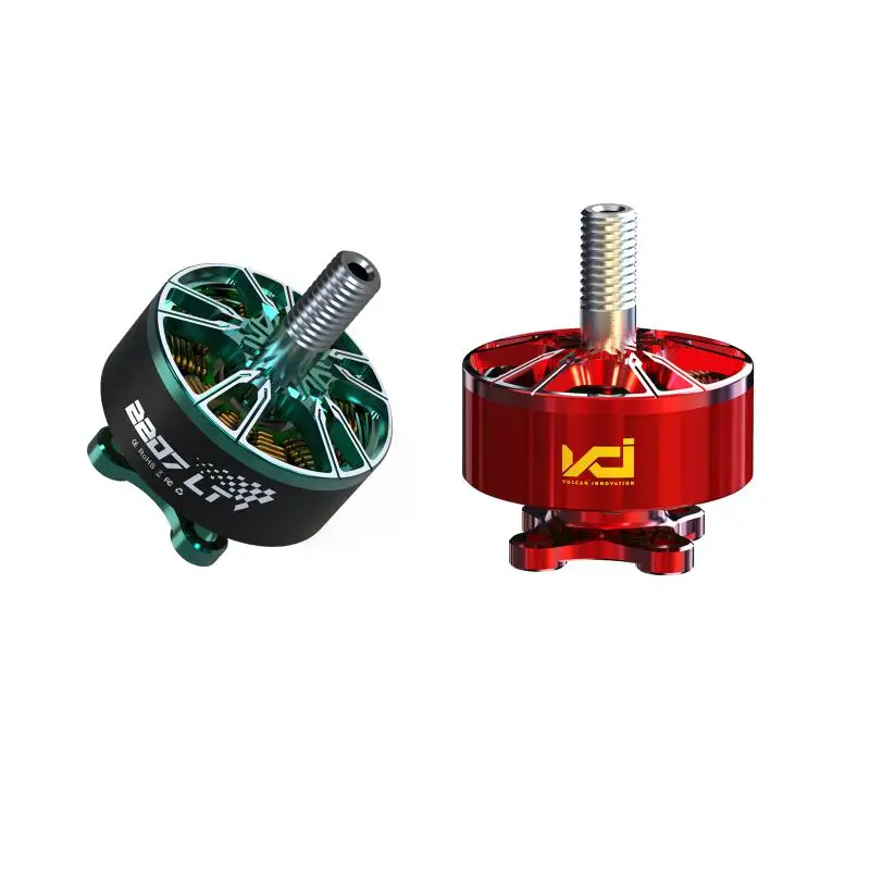 VCI Vulcan 2207 LT 2160KV FAI World Champion Motor Green Red Low Energy Consumption 14524RPM 24V Drone Racing Motor