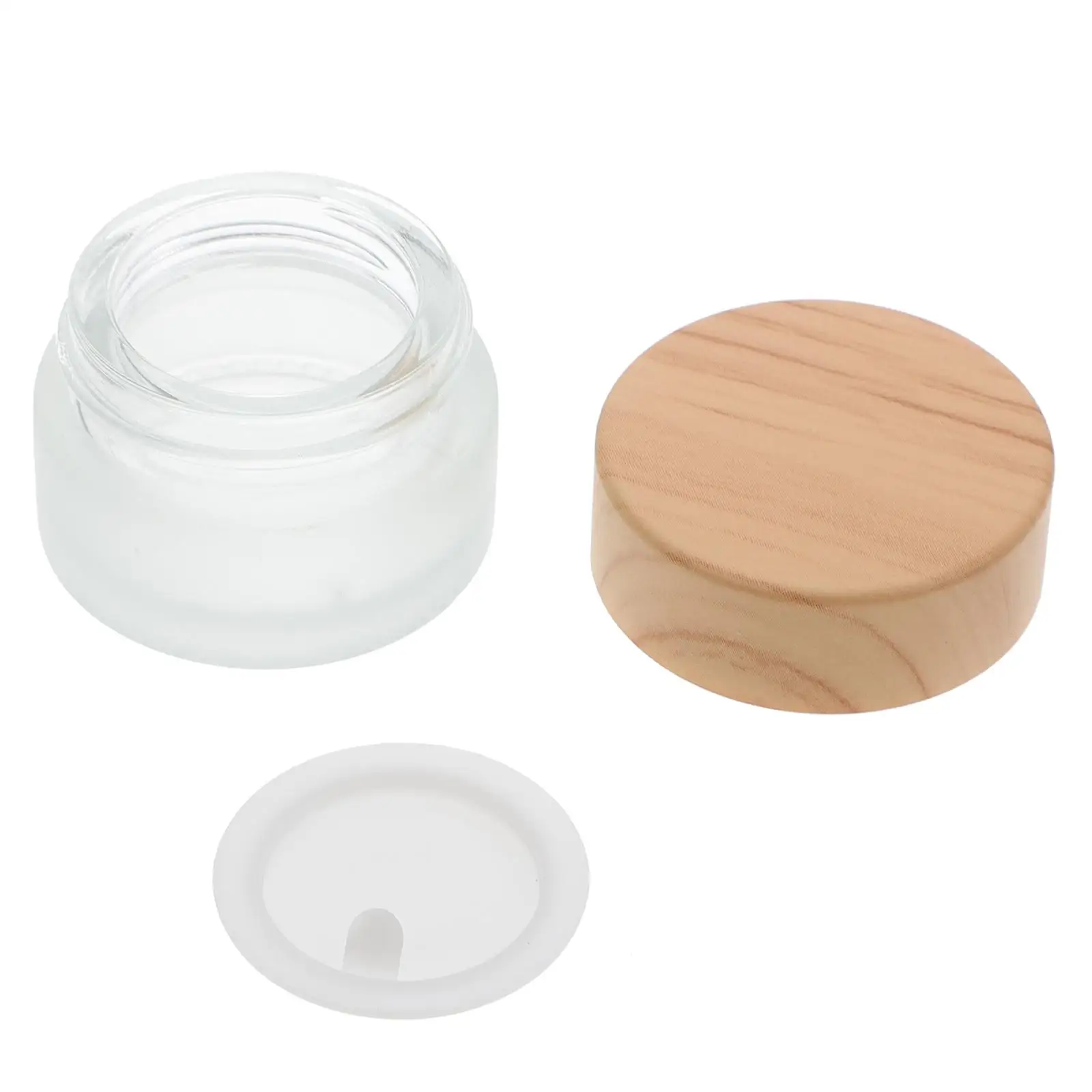 

Log Glass Bottle Small Nail Cup with Lid Liquid Manicure Tool Craft Cleaning Frosted