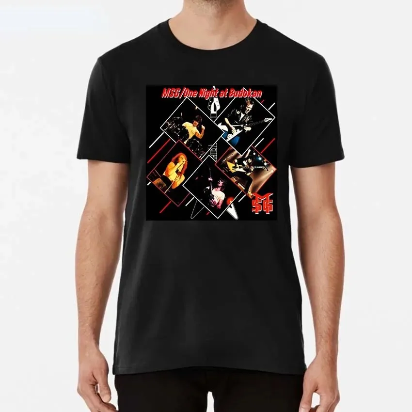 

Мужская одежда Футболка Michael Schenker Group Michael Schenker Group Msg Rock Heavy Hard Metal Armed and Ready Rock Bottom Ufo Tee