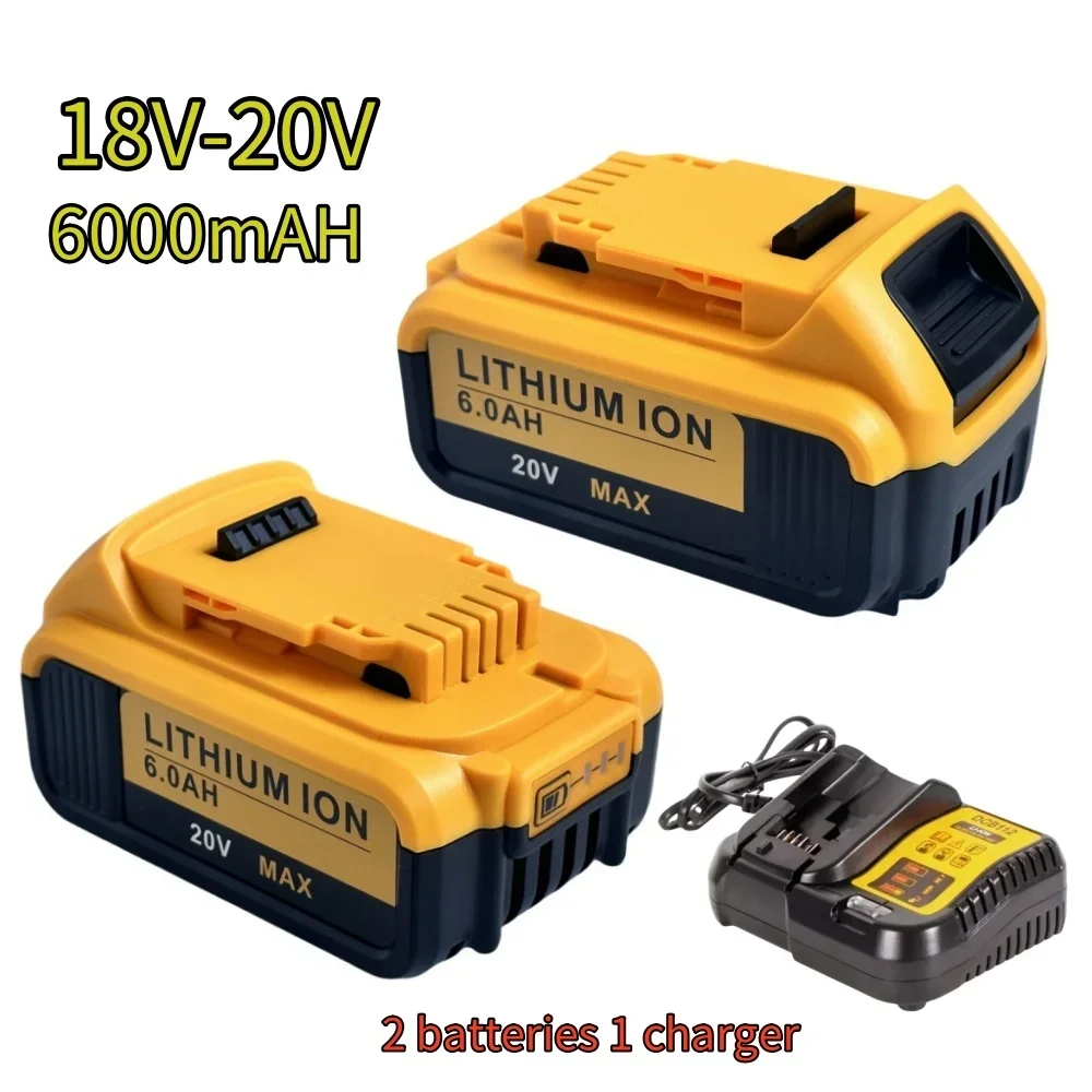 18 فولت 20 فولت 6.0 أمبير لأدوات ديوالت الكهربائية ماكس بطارية ليثيوم DCB184 DCB200 لسلسلة DCD/DCF/DCG أدوات كهربائية لاسلكية