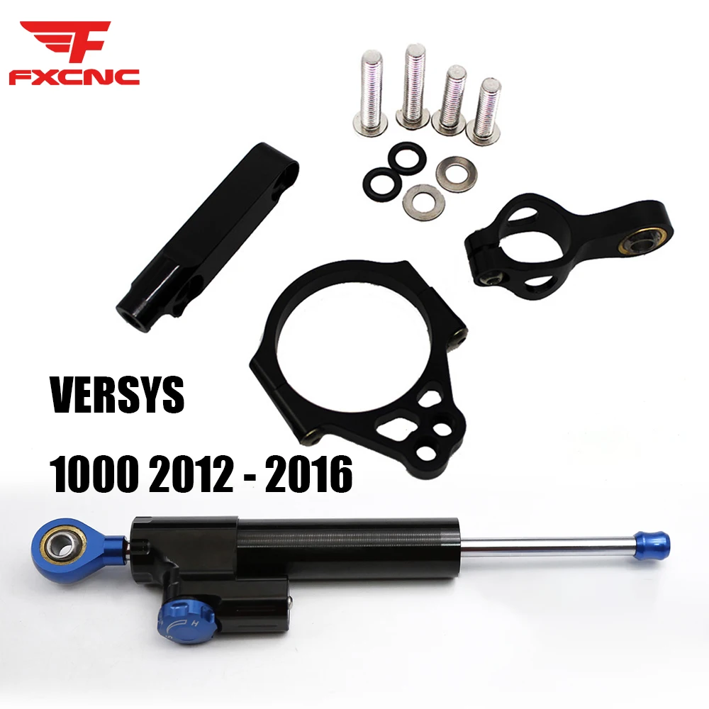 

For Kawasaki VERSYS 1000 2012 - 2016 Motorcycle Steering Damper CNC Aluminum Stabilizer Bracket Mounting Support Kit Holder