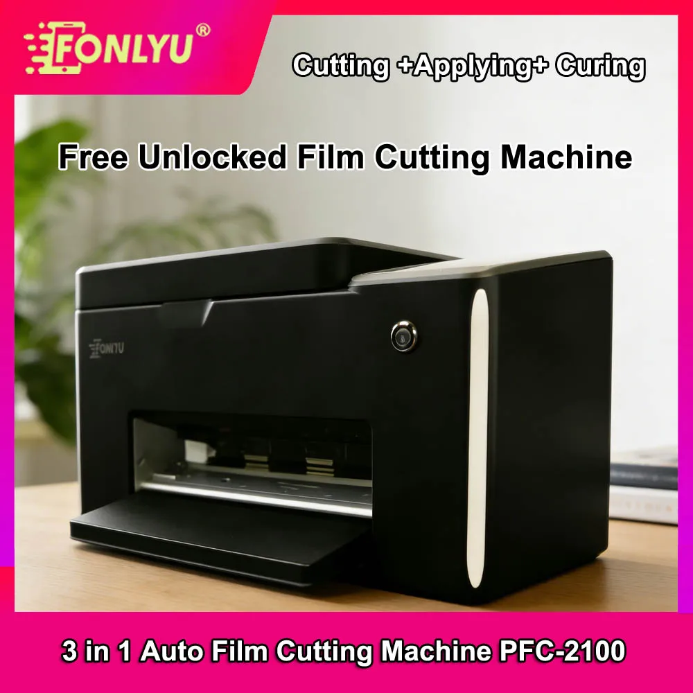 

FONLYU 3 In 1 Auto Positioning Laminating Cutting Positioning Cutter Film Applying All-in-One Screen Protector Cutting Machine