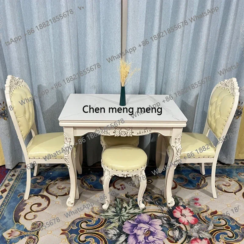 

Italian Nordic Dining Table Rectangle Organiser Marble Reception Dining Table Kitchen Waterproof