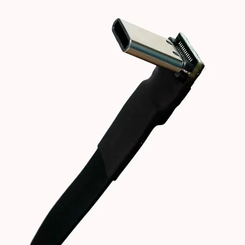 USB C 3.1 Flat Extension Cable Type A Male To Type C Male Faster 13 Pin Bend Ribbon Adapter for Chassis 10G/bps Customization