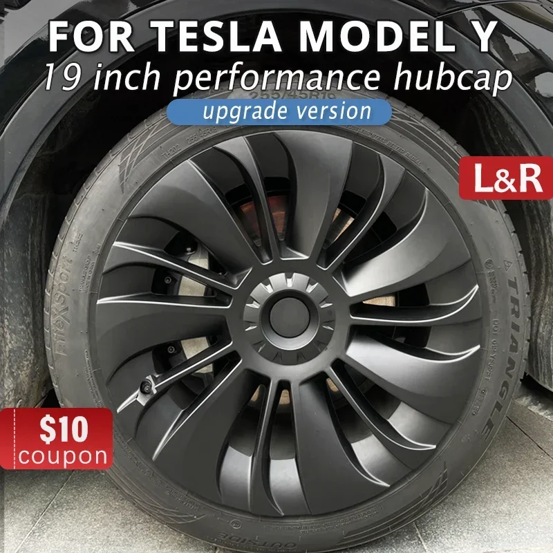 ฝาครอบดุมล้อสำหรับเปลี่ยนรถ hubcap อุปกรณ์เสริมฝาครอบเต็มรูปแบบสำหรับ Tesla รุ่น Y 2023 2024 4ชิ้น