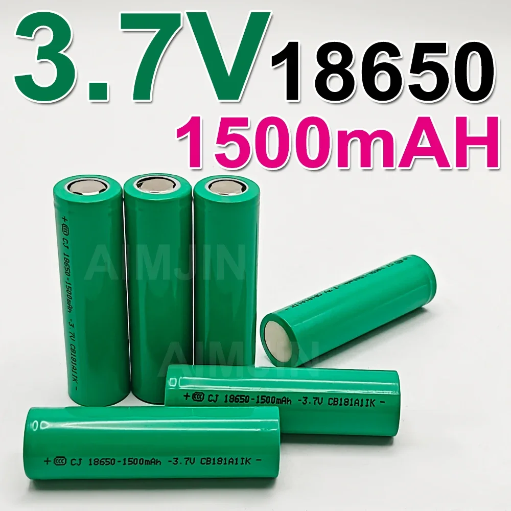 Batterie Rechargeable 18650, 3.7V, 1500mAh, Ion Eddie, pour Rasoir, Ordinateur à Distance