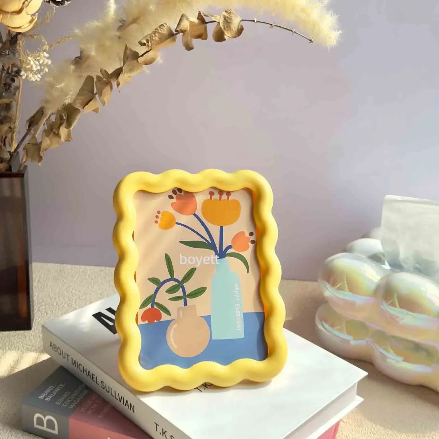 Cute Photo Frame Picture Display Rack  6-inch Acrylic Postcard Ticket Frame Home Decoration