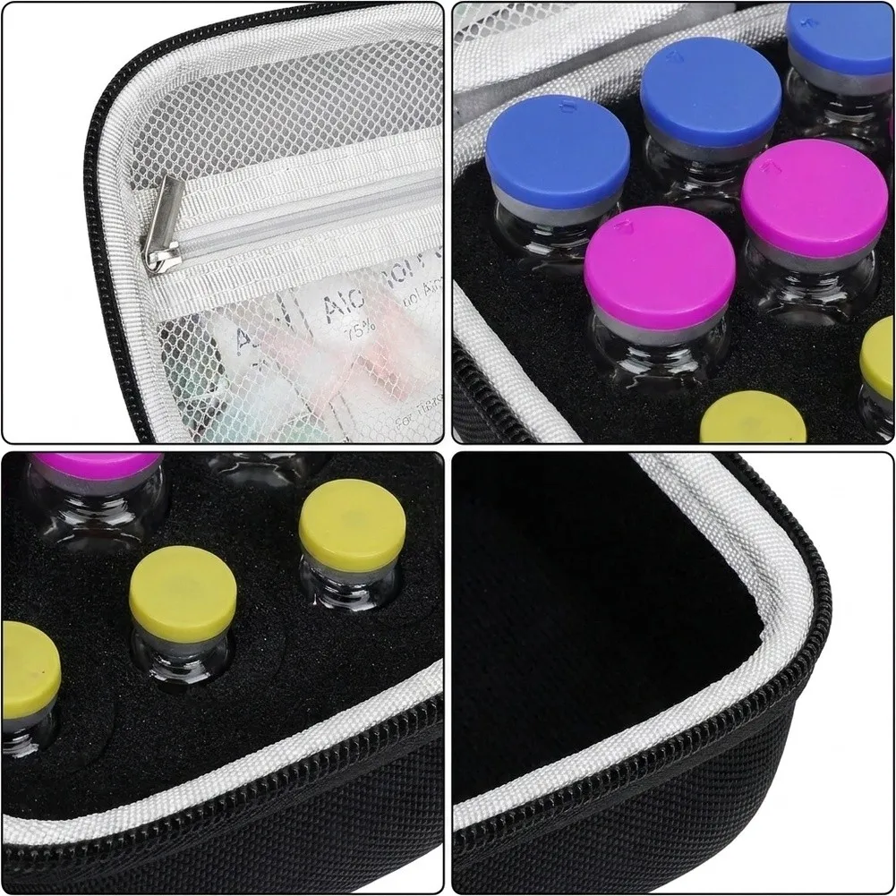 Peptide Storage Case Compatible with For medication Vials Lightweight Compact Design for Home Refrigerator or On-the-Go Use