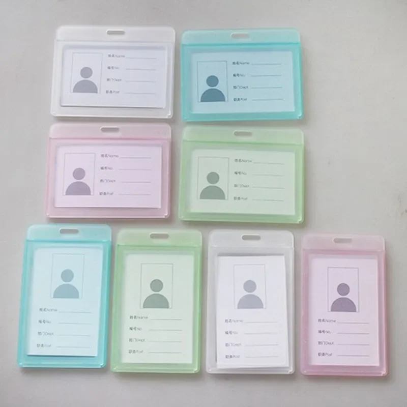 PP Employee's Card Case ID Bus Work Card Holder for Factory Company Staff Medical Workers Work Card Cover Shell Accessories
