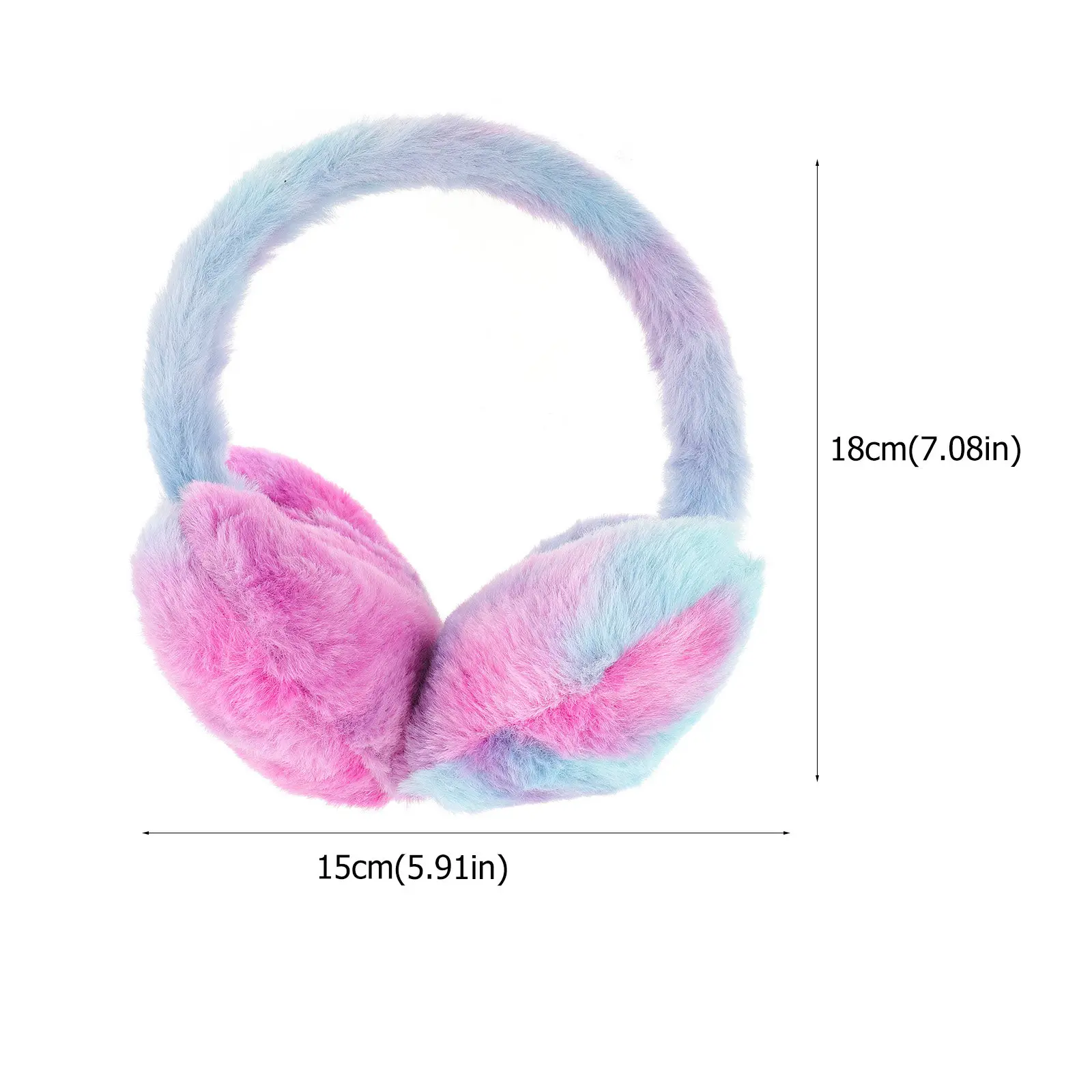 Women's Winter Ear Muffs Soft Warm Ear Protectors Heart Shaped Fashion Design for Cold Weather Outdoor Sports Ski Ice Skating