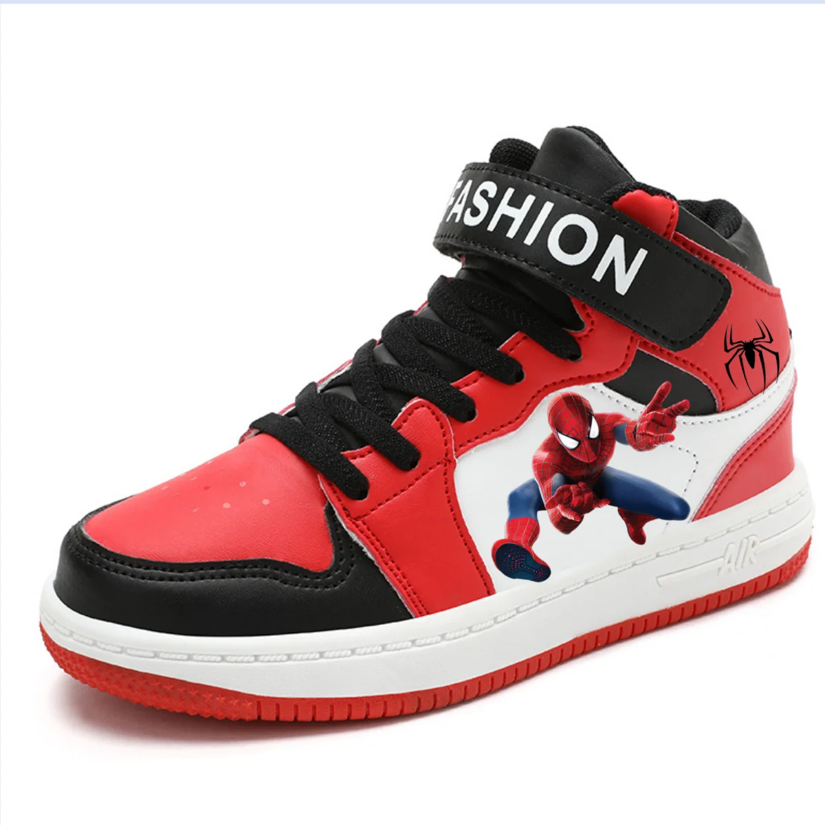 Kids Stitch Shoes Anime High-top Sport Shoes Disney Cartoon Mickey tennis Shoes SpiderMan Basket Shoes Boys Casual Sneakers