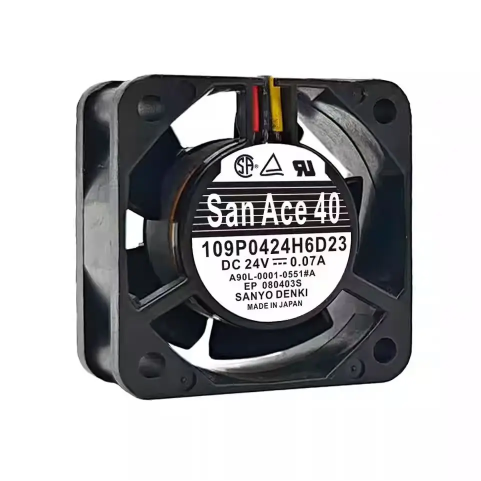 Ventilador de 40 mm para Sanyo 109P0424H6D23, ventilador inversor de 24 V, 40x40x20 mm, con doble rodamiento de bolas, para fuente de alimentación de servidor