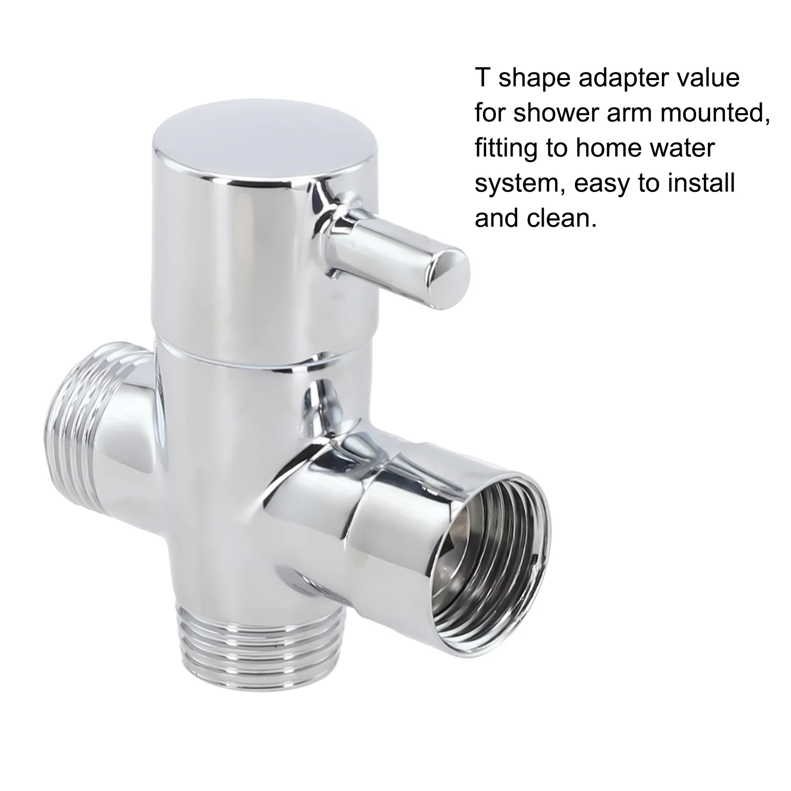 Household Products Diverter Valve Hand-held Sprinkler 3 Way Brass Chrome Converter For Shower Head Accessories