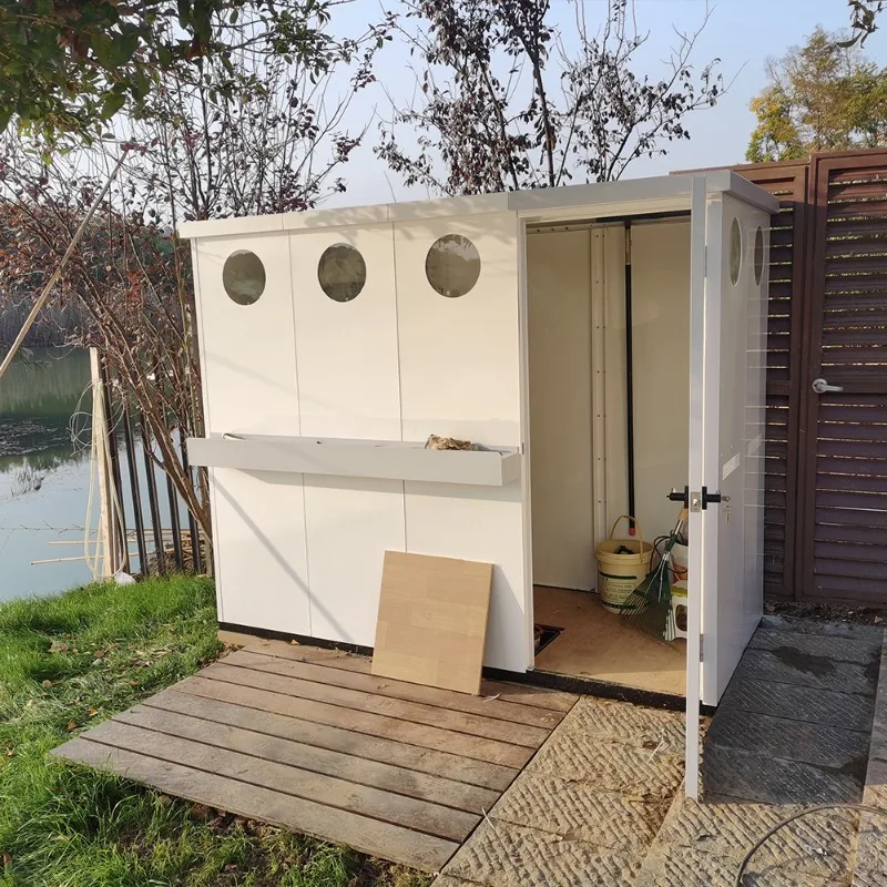 Waterproof and durable outdoor tool room, garden room, utility rooms, villa courtyard storage rooms, rooftop combination house