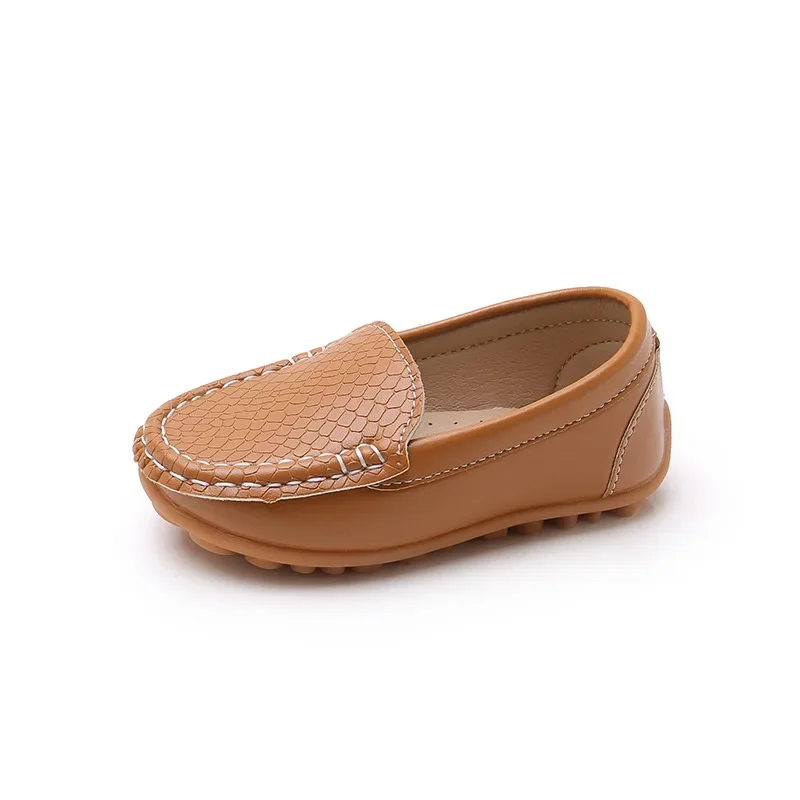 JGSHOWKITO 2026 Brandneue Jungen Casual Loafers Modische Klassische Weiche PU Slip-on Kinder Hochzeit Party Leder Flats Mokassins Trendy – Detail 29