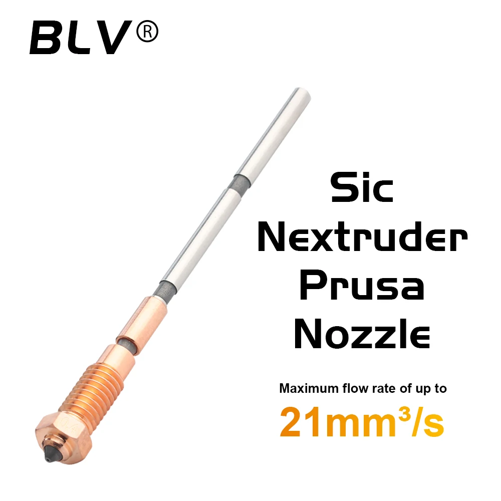 

BLV® Phaetus 0.4MM Sic Nextruder Prusa MK4 Nozzle MK4S Upgraded material, suitable for the need of high wear resistance