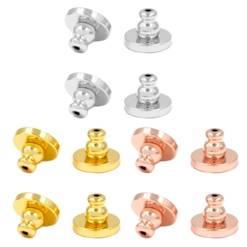 4Pcs Supportive Earring Backs Convenient Earring Backings Easy Wear Ear Nut Jewelry Making Accessories for Women Girls