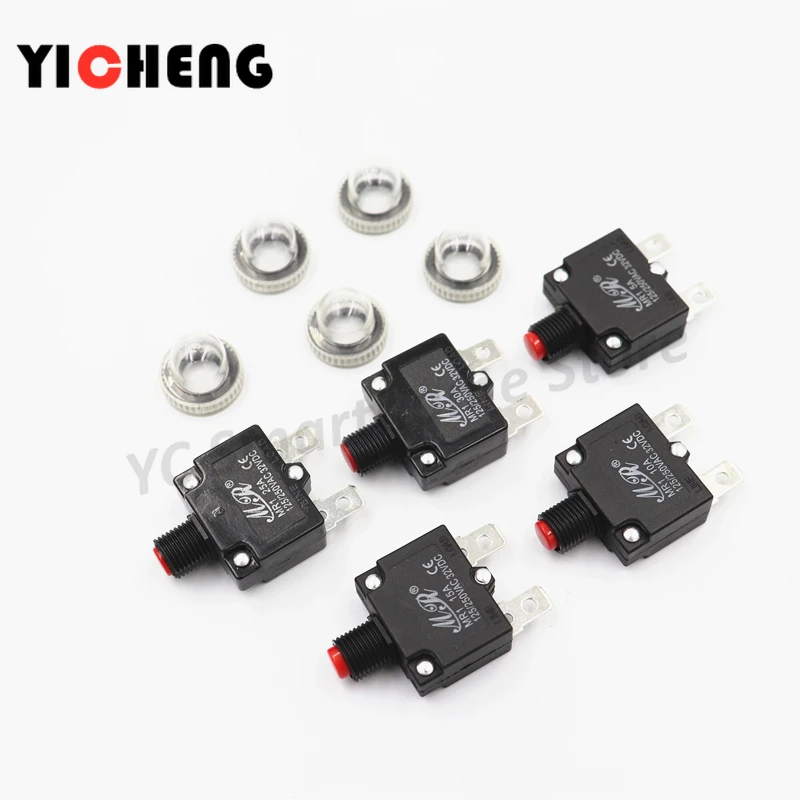 2pcs Current overload protector Overload switch Electric vehicle shredder protector ST-1 MR1 WP-01