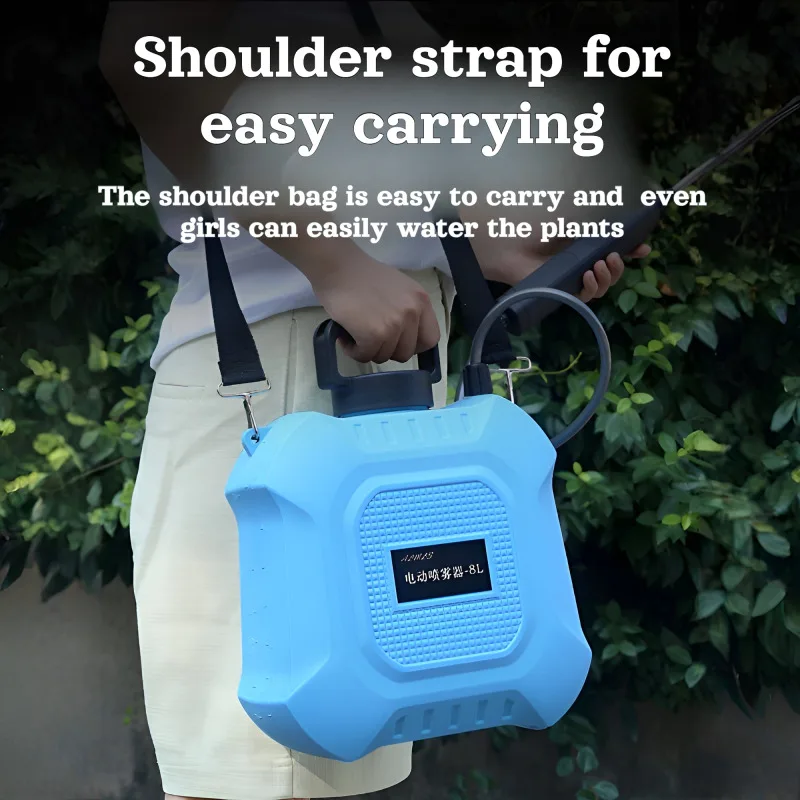 New Garden Watering Can 5L/8L USB Rechargeable Portable Electric Sprayer Lawn Plant Pesticide Car Wash Atomizing Spray Gun