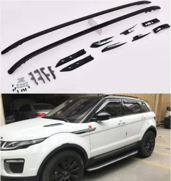 

Roof Rack For Land Rover Range Rover Evoque 2011-2019 Aluminum Alloy Rails Bar Luggage Carrier Bars Top Cross Bar Rack Gloss