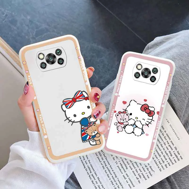 Cute Cartoon Phone Case for Xiaomi POCO X3 NFC Pro Cover Girls for xiaomi poco x3 nfc Anti-drop Kuromi Melody Cinnamoroll Case