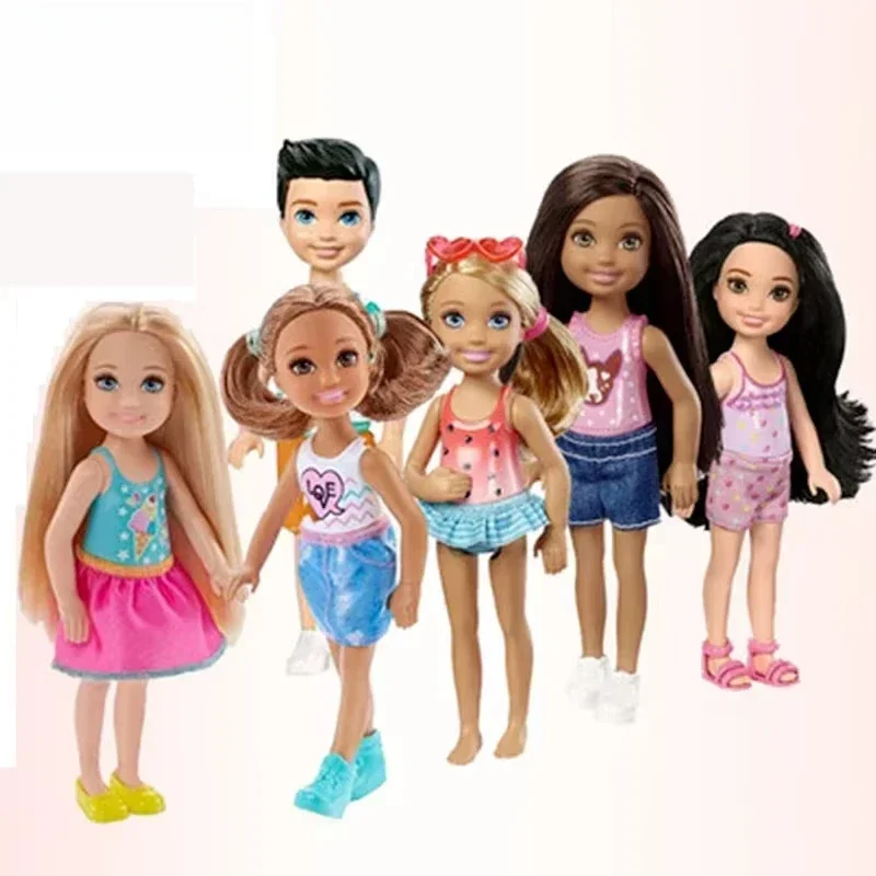 Original Barbie Club Chelsea Boy Doll Collection Mini Toys for Children Girls Model Bonecas Fashion Cute Baby Toys Birthday Gift