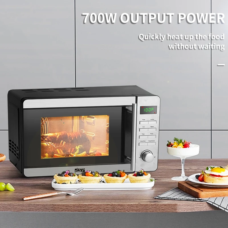 Electric Forno LED Digital Panel Kitchen Fast Cooking Microwave Oven With LED Stainless Steel Display