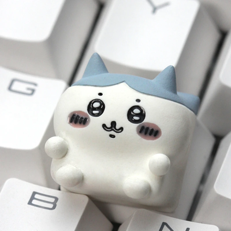 Cartoon Cute Mechanical Keyboard Keycap Combination Set White Personalized Customized Resin Keycaps Game Keyboard Accessories