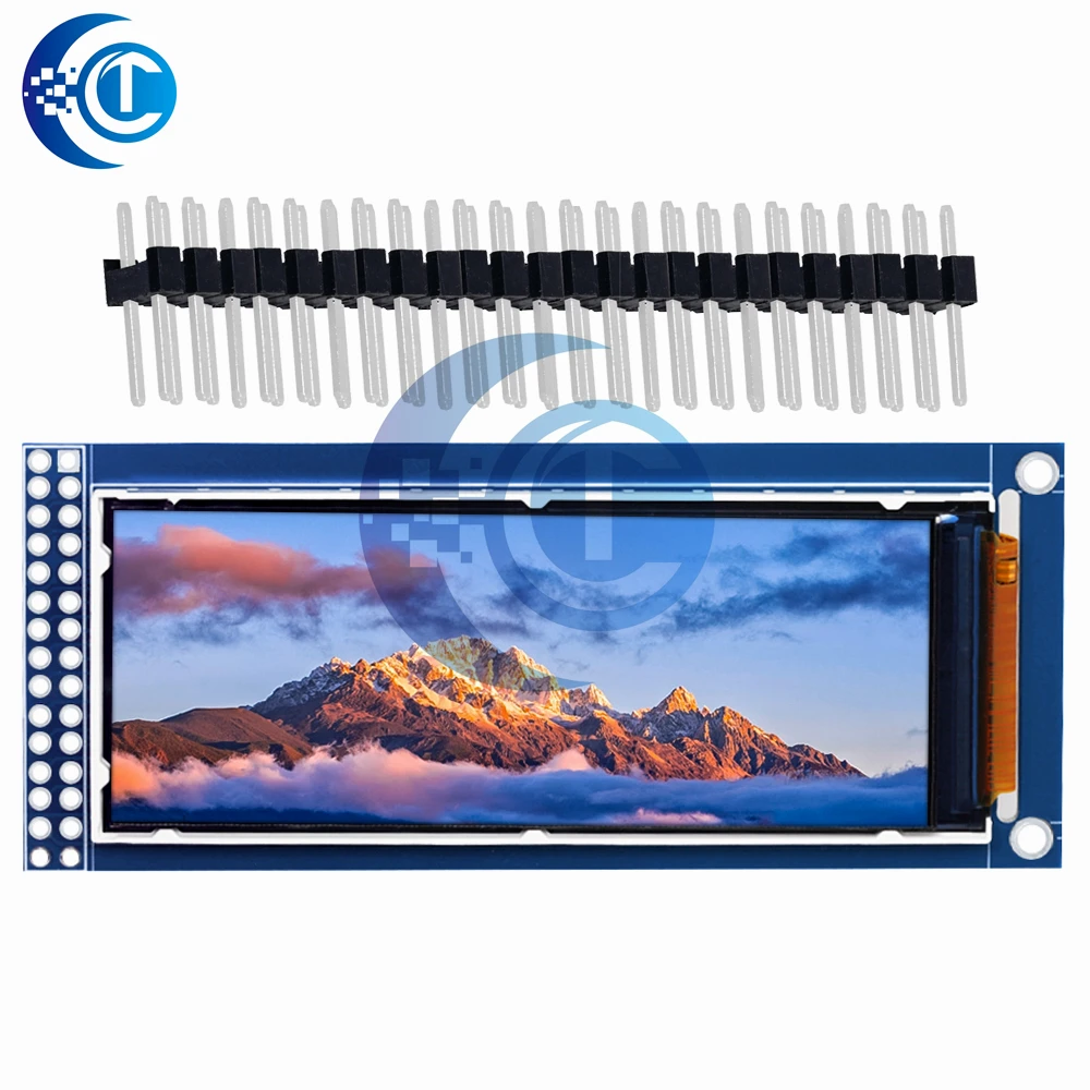 Módulo de exibição LCD TFT de 2,86 polegadas 376 × 960 com driver ST7701 (interface SPI, 2,8-3,3 V) para Arduino/ST