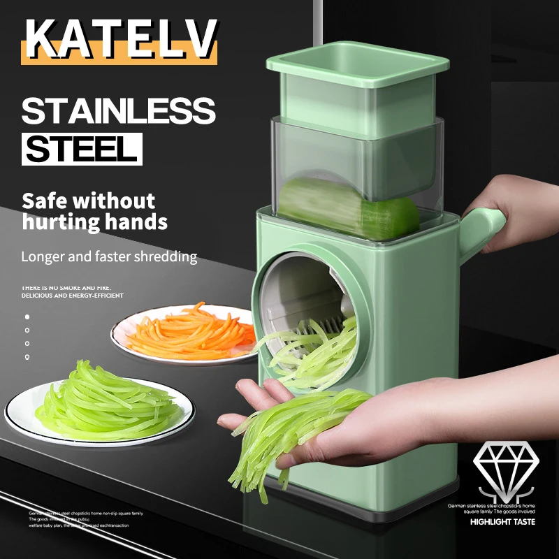 Multifunctional Vegetable Slicer Cutter Chopper Vegeta Graters Shredders Fruit Rotary handle Not Hurting Your Hands Kitchen Tool