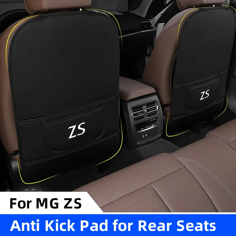 

Leather Car Seatback Protector Pad For MG ZS EV EZS 2017 2018 2020 Car Seat Back Protective Child Anti-Kick Mat Anti-Dirty Cover