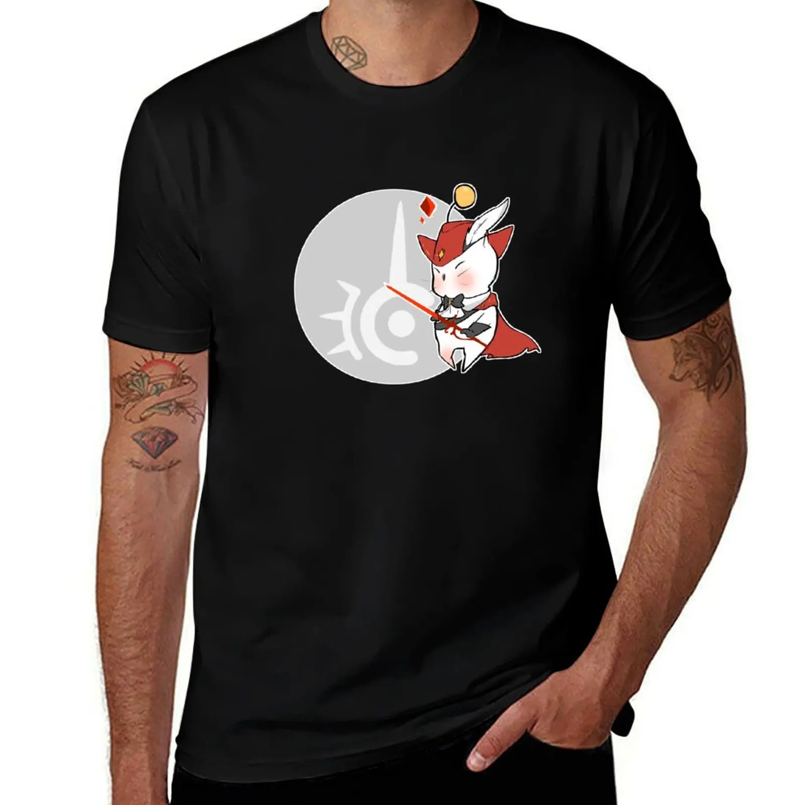 

RED MAGE MOOGLE FFXIV T-Shirt funny t shirts cotton t shirts for man graphic funny t shirts for man pack white T-Shirt