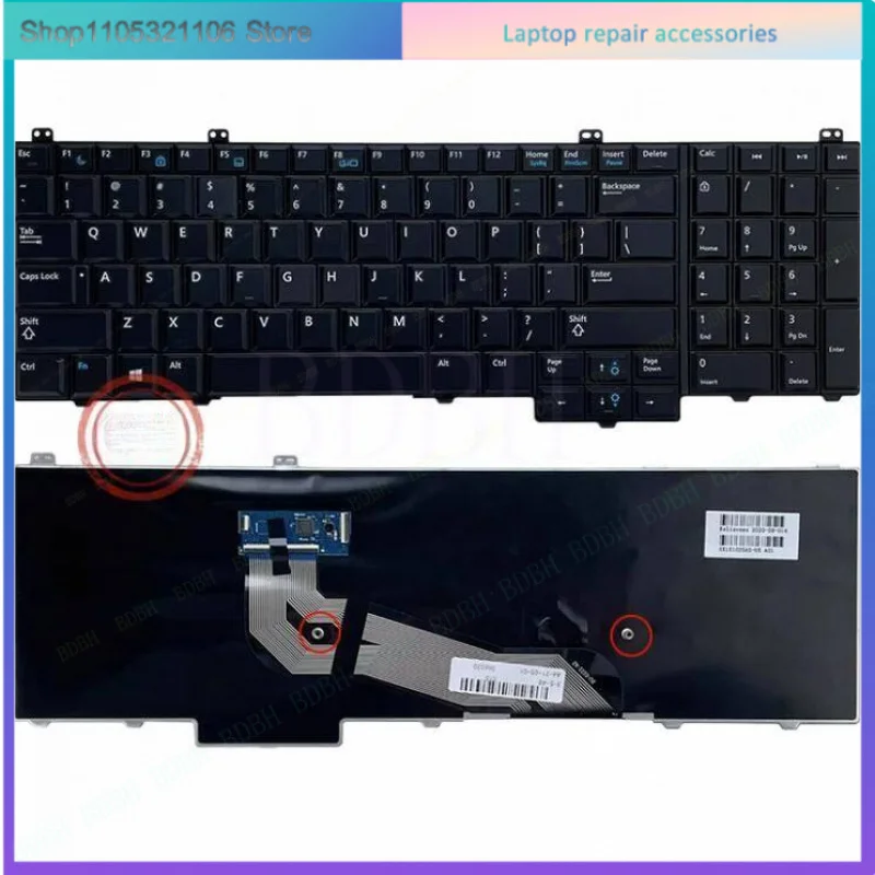 US Keyboard For   Dell Latitude E5540 15-5000 US Layout No Pointer No Backlit