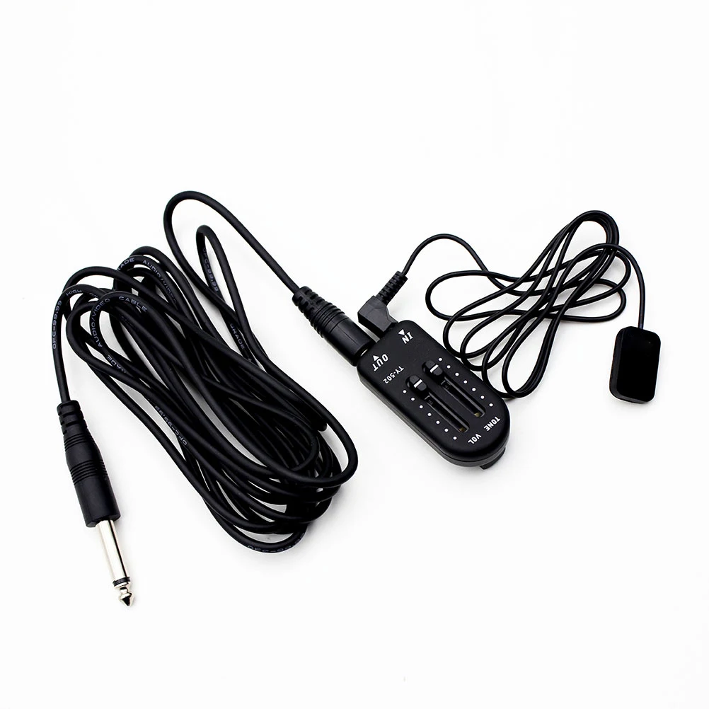 

1 set Musical Instrument Tool Piezo Electric Violin Guitar Supplies Clip Acoustical Violin Pickup Piezo Black Sound Amplify Gift