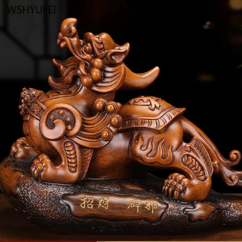 1pc Resin Xiupi ornaments living room home decoration Attract wealth Exorcism Animal Shapes Feng Shui Sculpture Crafts gifts