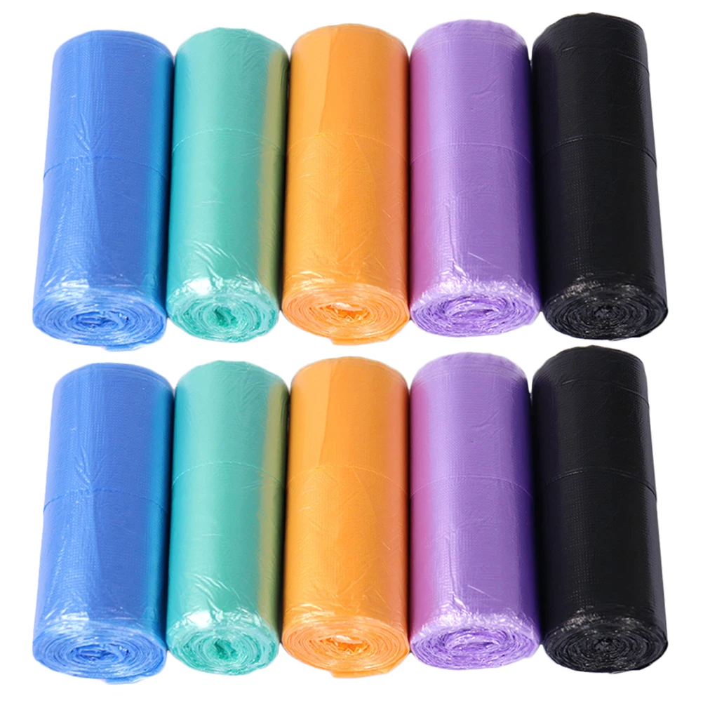 

10 Volumes Trash Bags Strong Polyethylene Eco Friendly Durable Thickened Litter Bedroom Kitchen Bathroom Car Baby Diaper Pet