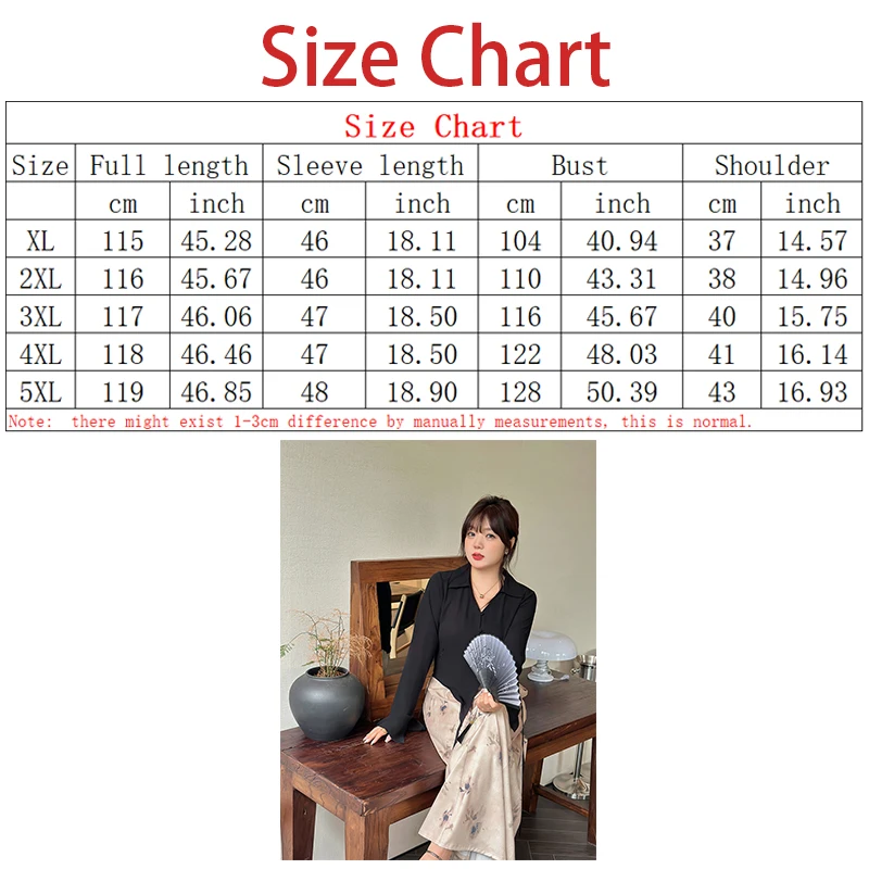 Autumn Big Size Women Clothing Fashion Designed Foral Black Dresses Show Thin V-Neck Women Dress Long Women Dress 100kg 4XL 5XL