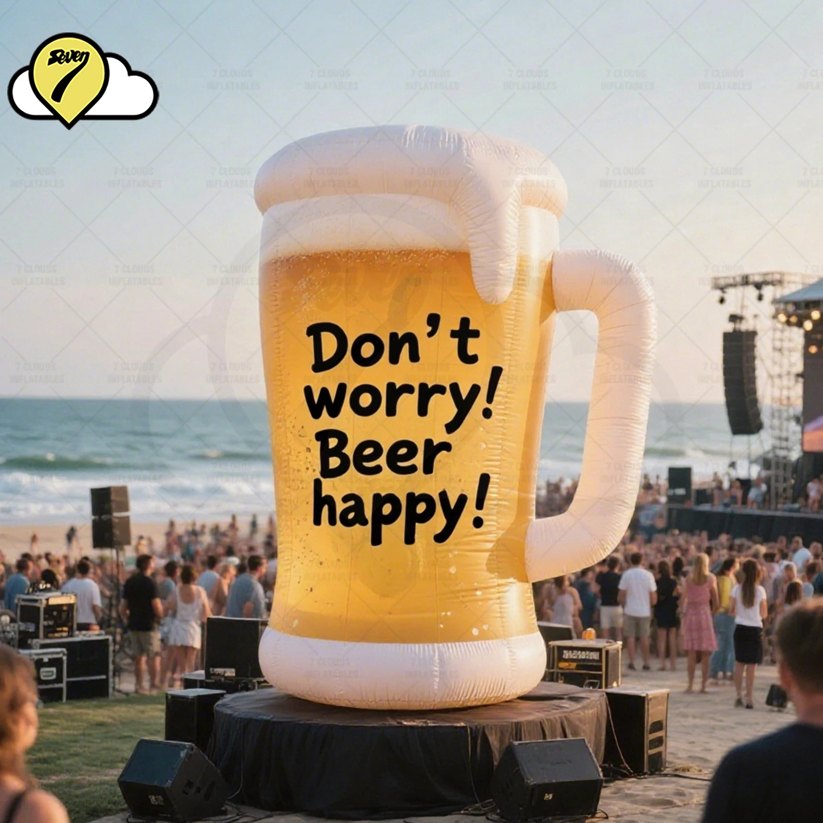 Customize beer 2M  inflatable