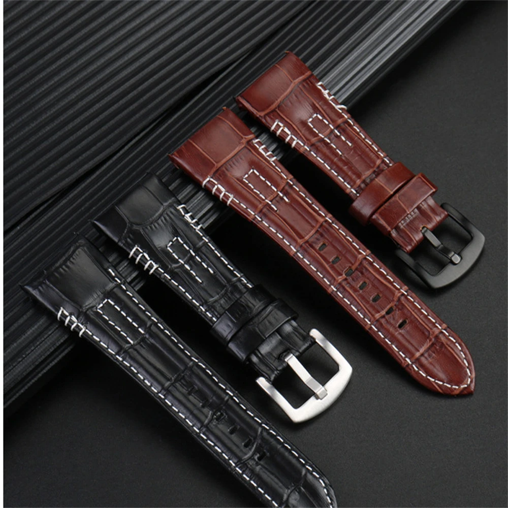 

Leather Watchband For Seiko VELATURA/SRH series SRH013 SPC007J1 Strap Wrist Premium Fitness man Tracker Watch Band