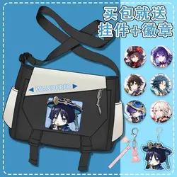 GS Impact Wanderer Kokomi Ayaka Venti Yoimiya Xiao Sayu Zhongli Messenger Bag Student Single-shoulder Crossbody Fashion