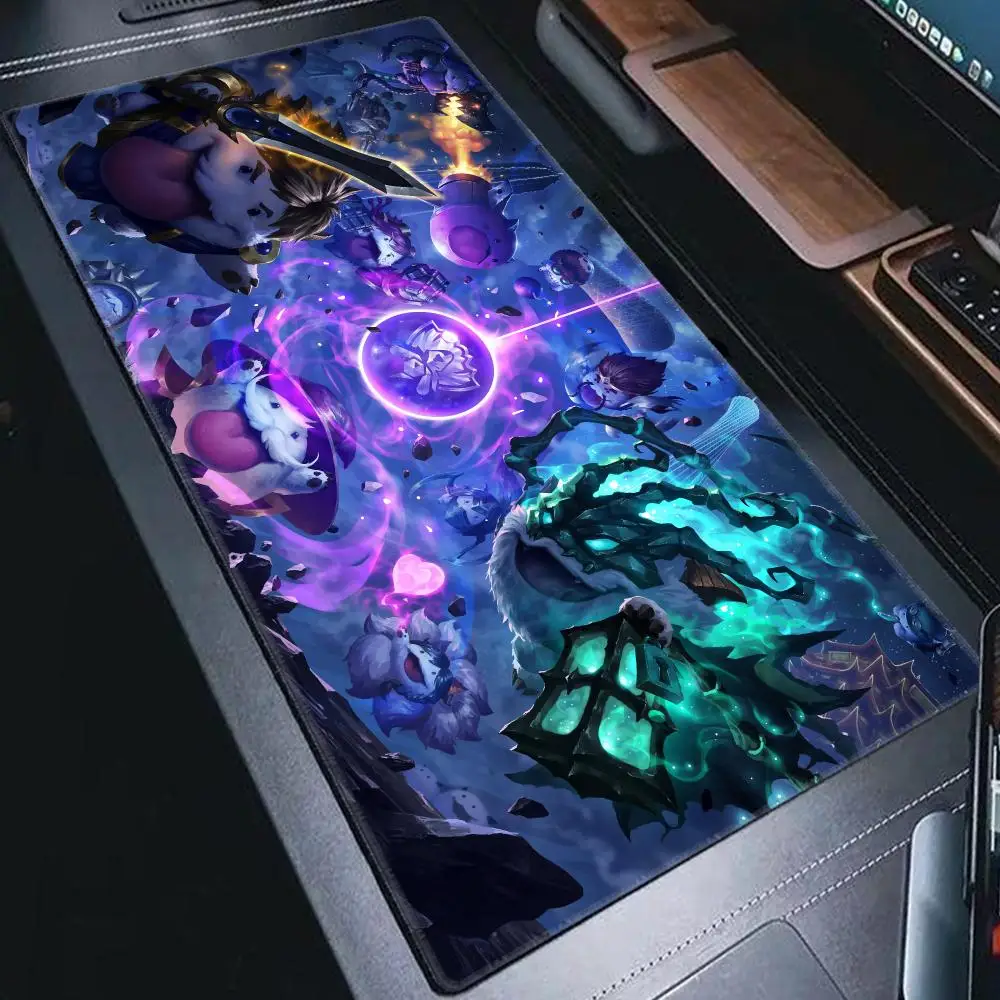 XXL Anti-Slip Office Gaming Keyboard Pad Thickened Large Mouse Pad L-League Of Legend HYBXAXC Gaming Computer Big Desk Mat