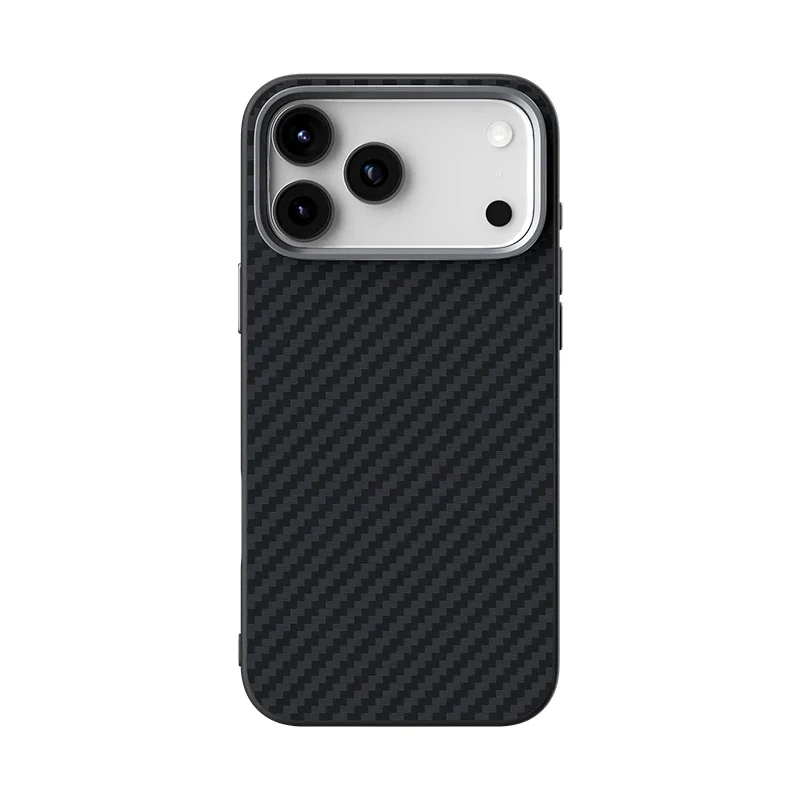 Coque de téléphone 100% en Fiber d'aramide Kevlar, étui Ultra-fin antichoc pour iPhone 17/17 Air/17 Pro Max 1500D 600D, 0.65mm, MagSafe