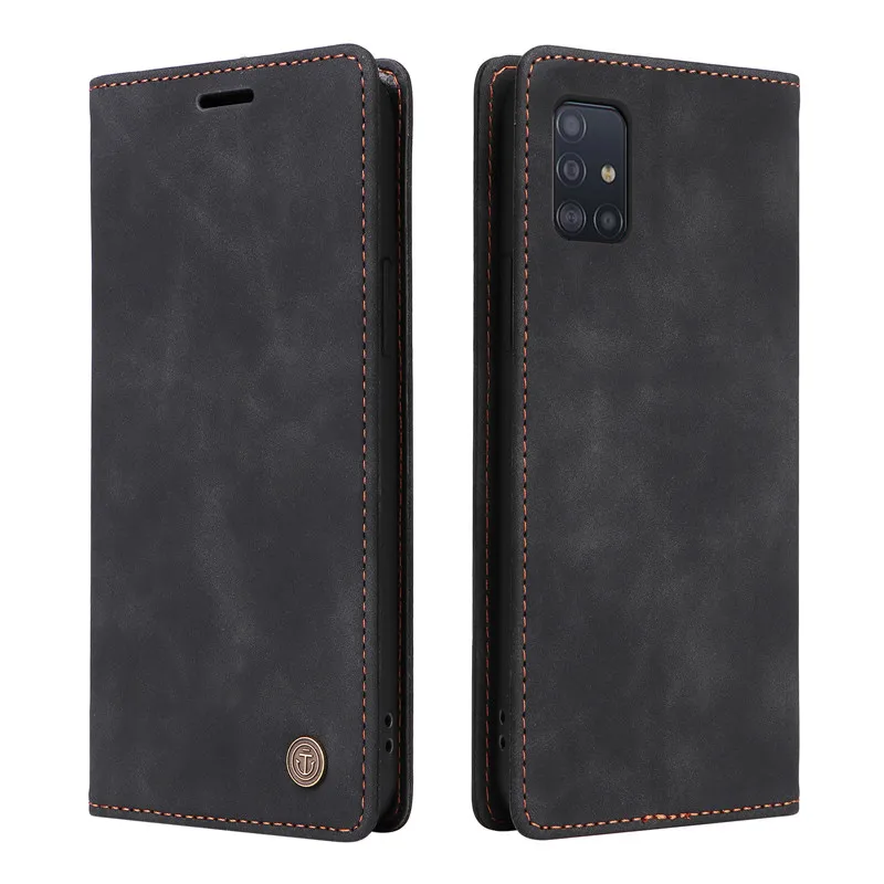 Wallet Flip Case on For Samsung Galaxy A21s A31 A51 A71 A7 A8 2018 J7 2017 J730 A750 Cases Magnetic Leather Stand Phone Cover